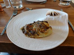 Hibachi cabbage at Hypha in Chester