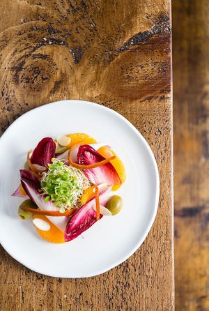 Orange & Olive Salad 1 at Hypha in Chester