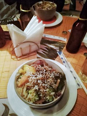 Looks small, but it‘s quite a lot :) at Tok Tok Wok in San Cristobal De Las Casas