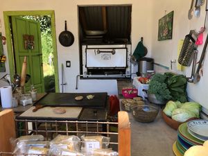 Kitchen at Silvestre in Colonia Suiza