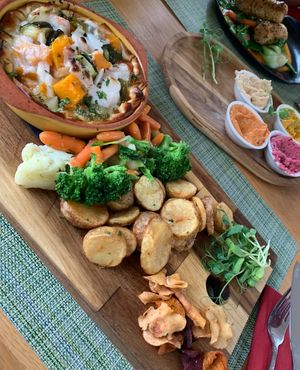 Vegetable strudel  at Green Loft in Northampton