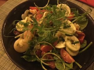 Farfalle pasta salad at Green Loft in Northampton