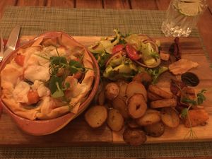 Roasted Vegetable strudel  at Green Loft in Northampton