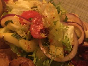 The salad with the strudel  at Green Loft in Northampton