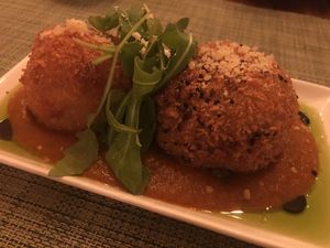 Arancini balls  at Green Loft in Northampton