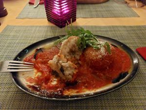 Arancini balls at Green Loft in Northampton