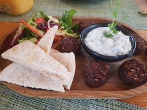 Morroccan falafels at Green Loft in Northampton