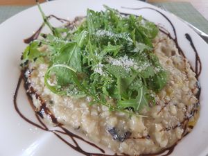 Wild mushroom and truffle risotto at Green Loft in Northampton