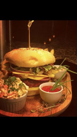 Burger at Green Loft in Northampton