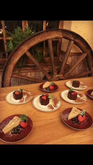 Dessert buffet at Green Loft in Northampton