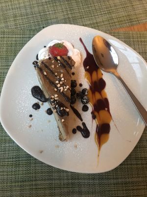 Caramel cheesecake at Green Loft in Northampton