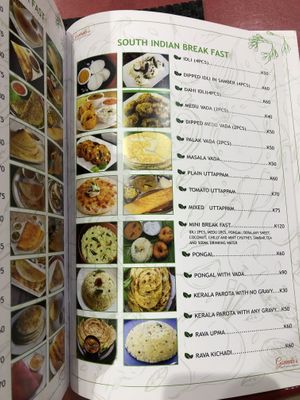 Example Menu: Govinda South Indian Breakfast   at Govinda's in Lusaka