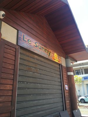 Sign at Le Sunny in Fort-de-france