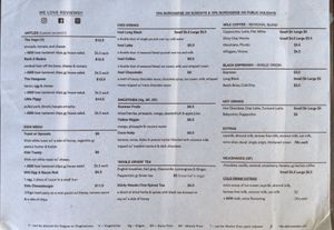 Menu1 at The Mossy in Mossy Point