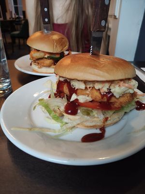 Korean and standard burger at Absurd Bird in Bath