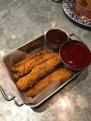 Vegan chicken dippers  at Absurd Bird in Bath