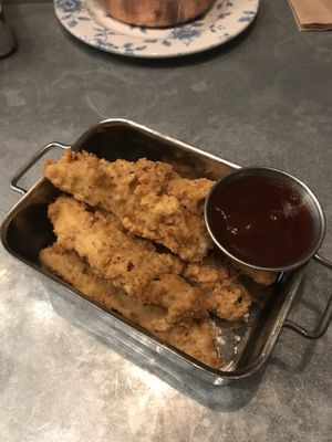 Vegan chicken tenders (2 free sauces)  at Absurd Bird in Bath