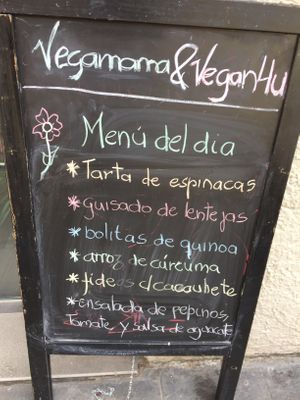 Daily Menu at VegaMama in Barcelona