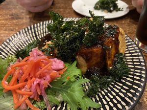 Crispy tofu (fried kale on top was delicious)   at Saigon Kingdom - Hawthorne Drive in Queenstown