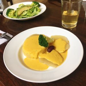 Creama de huancaína – WOW! You can see their menu on Fb. Go when they serve this! Some crazy smoky delicious sauce over a potato-like veg new to me. Unreal at Delicius Sano y Vegano in Callao