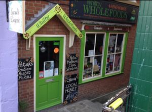 outside  at Whitby Wholefoods in Whitby