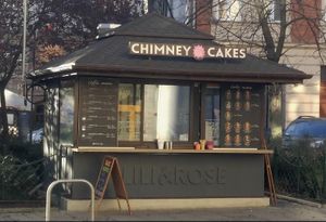 Shop front at Lili & Rose Chimney Cakes Bakery in Krakow