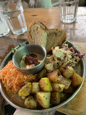 Salad. Impressive   at Da Mantra Cafe in Tiruvannamalai