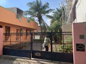 Entrance from the road    at Da Mantra Cafe in Tiruvannamalai