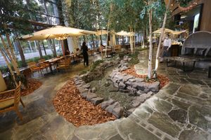 seating areas at Terra in Sapporo