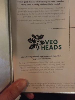 Veg commitment at The Green Man in London