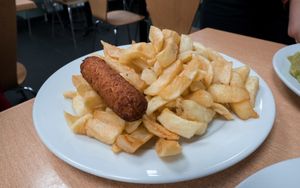 Vegan Sausage and Chips ?  at The New Chippery in Wigan