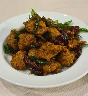 Spicy Corn Chicken at D'Life Signature 蔬品軒 - Novena in Central Singapore