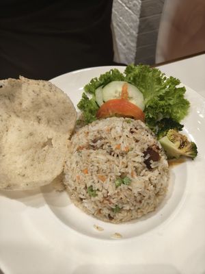 Salted hooish fried rice Feb 25 at D'Life Signature 蔬品軒 - Novena in Central Singapore