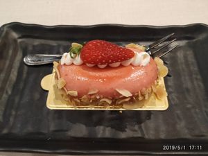 Strawberry cake. at D'Life Signature 蔬品軒 - Novena in Central Singapore