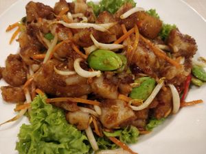 Fried carrot cake with petai at D'Life Signature 蔬品軒 - Novena in Central Singapore