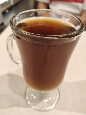 Hot Ginger and lemongrass drink at D'Life Signature 蔬品軒 - Novena in Central Singapore
