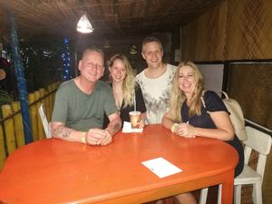 Happy customers enjoying their vegan shakes at Sempiternal  in Hikkaduwa