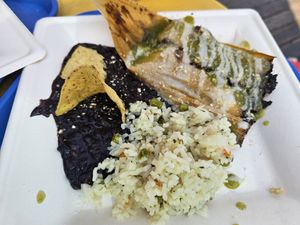 Delicious tamales! We are so glad we made the trip off the fwys as we were driving through Santa Ana from San Diego. at La Vegana Mexicana in Santa Ana