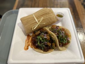 Tacos  at La Vegana Mexicana in Santa Ana