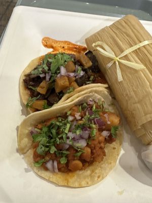 Tacos  at La Vegana Mexicana in Santa Ana