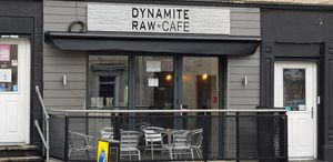 Front at Dynamite Raw Cafe in Bury