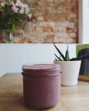 Acai smoothie at Passiflora in Seaton