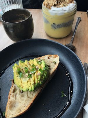 Tasty breakfast options  at Passiflora in Seaton