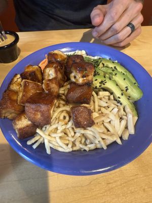 Spicy teriyaki yumm bowl w tofu  at Cafe Yumm in Eagle