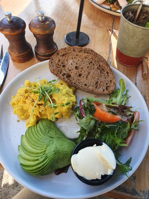 Absolutely delicious vegan eggs at The Shack in Penrith