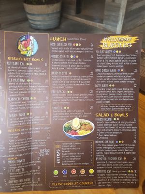 Menu. People need to see the menu.  at The Shack in Penrith