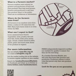 Some more information at Farmers Market - Twickenham in South West London