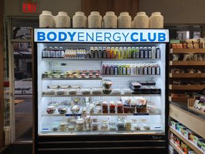 Food selection at Body Energy Club - Davie St in Vancouver