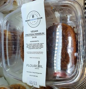 Vegan protein bun at Body Energy Club - Davie St in Vancouver