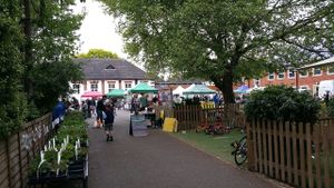 The market at Farmers Market - Wimbledon Park in South West London